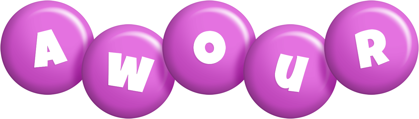 Awour candy-purple logo