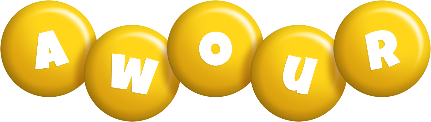 Awour candy-yellow logo