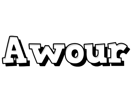 Awour snowing logo