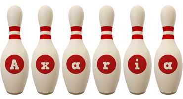Axaria bowling-pin logo