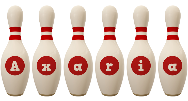 Axaria bowling-pin logo