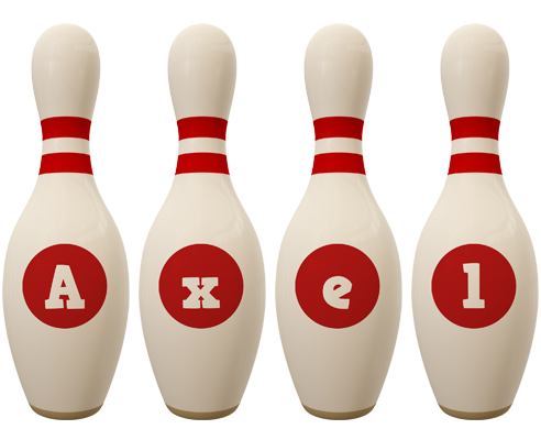 Axel bowling-pin logo