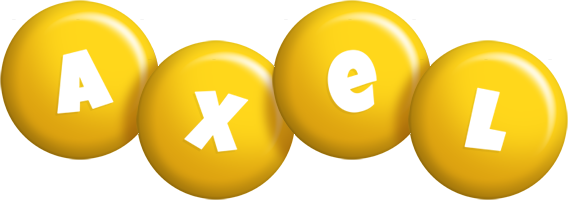 Axel candy-yellow logo