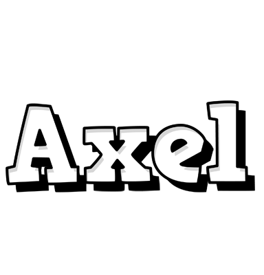 Axel snowing logo