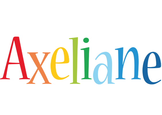 Axeliane birthday logo