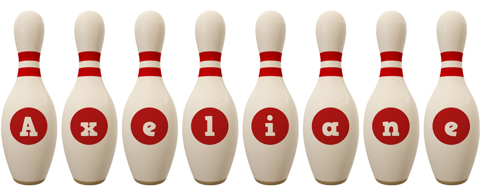Axeliane bowling-pin logo