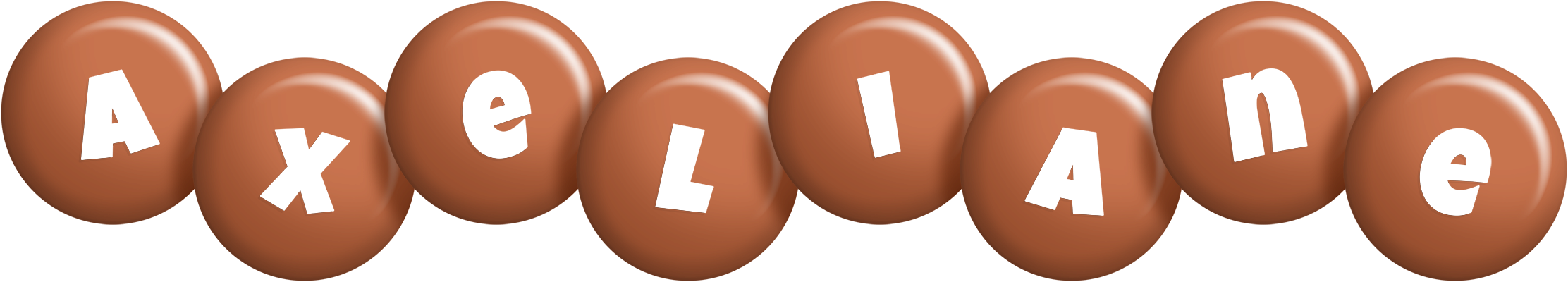 Axeliane candy-brown logo