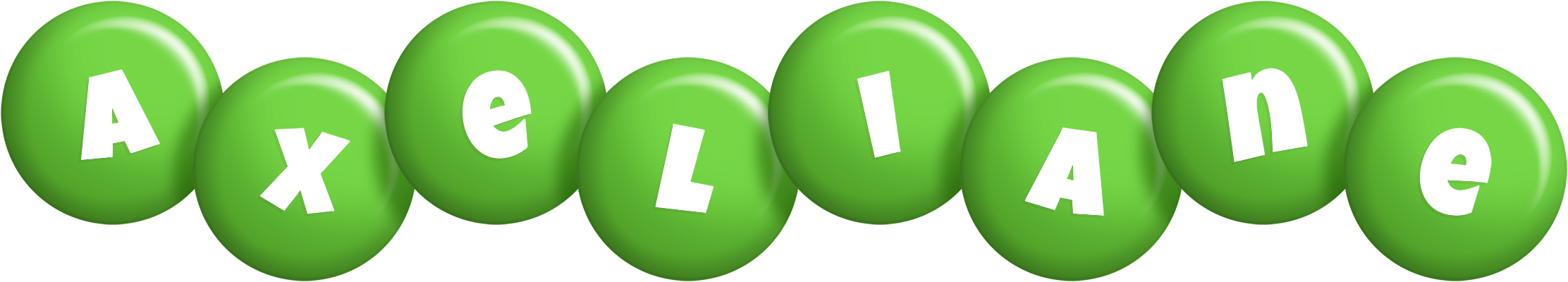 Axeliane candy-green logo