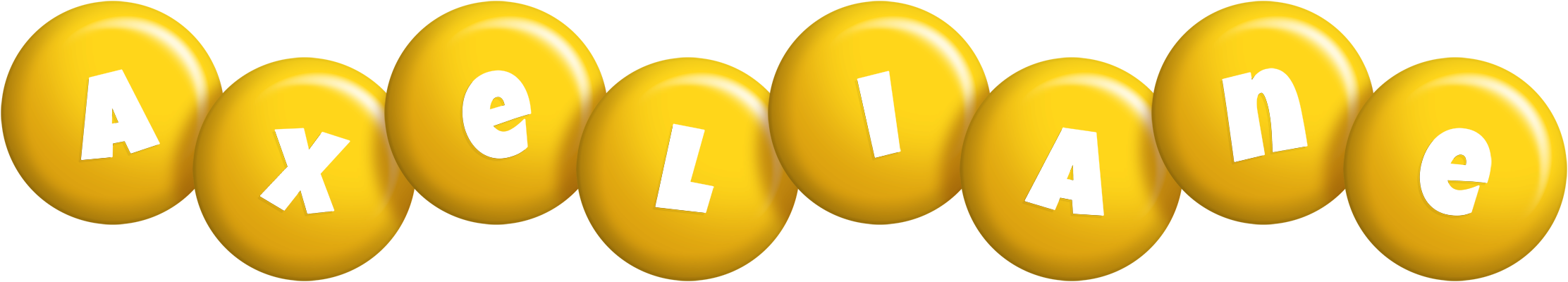 Axeliane candy-yellow logo
