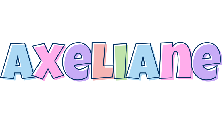 Axeliane pastel logo