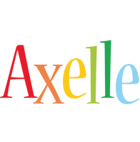 Axelle birthday logo