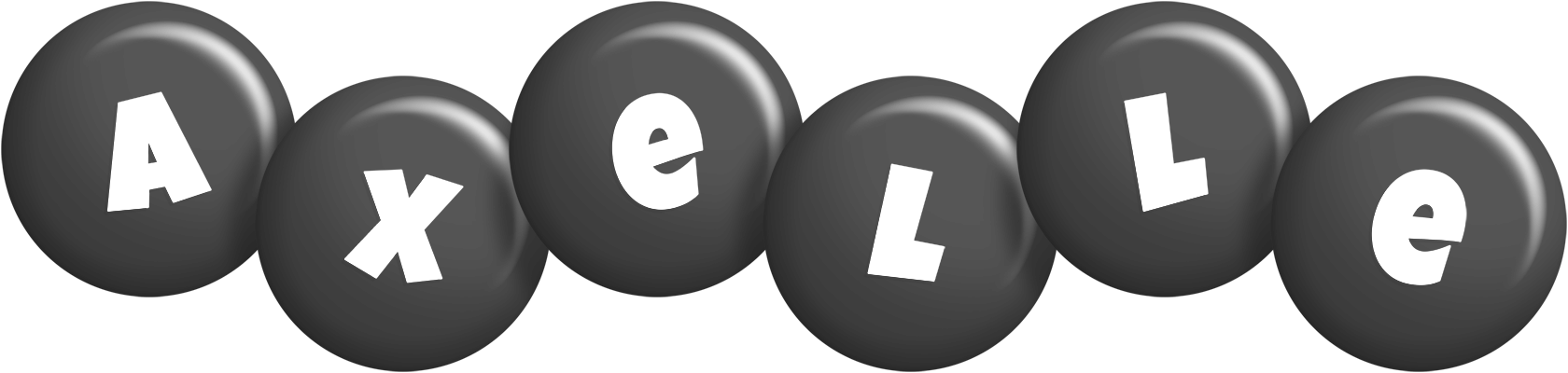 Axelle candy-black logo