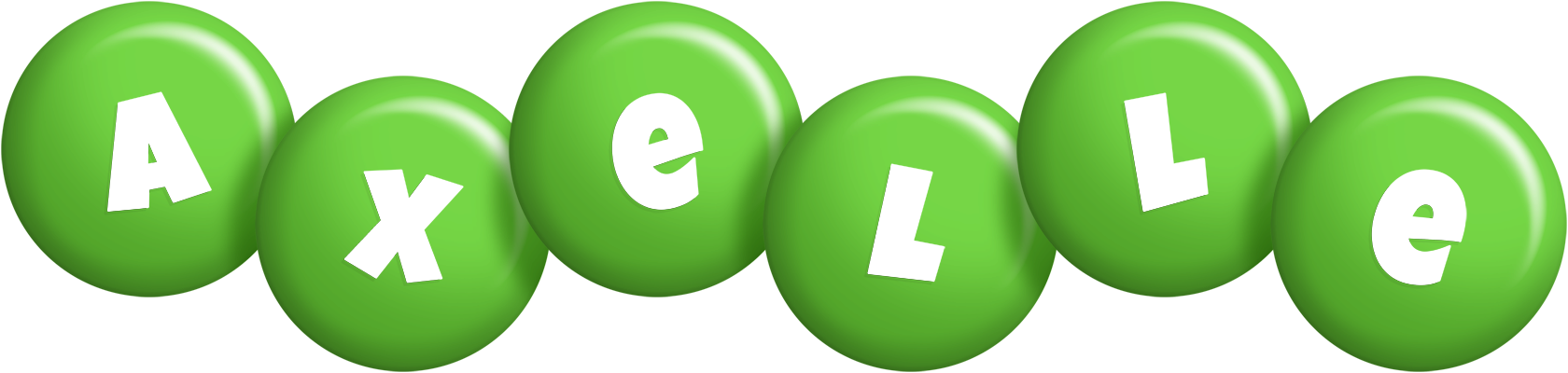 Axelle candy-green logo
