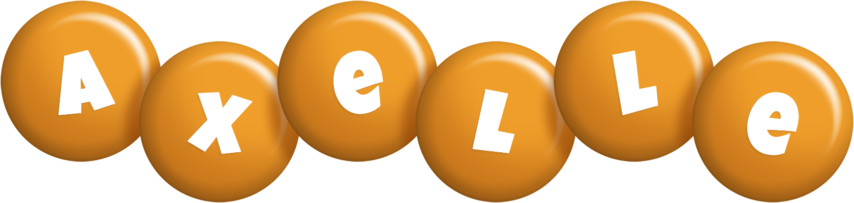 Axelle candy-orange logo