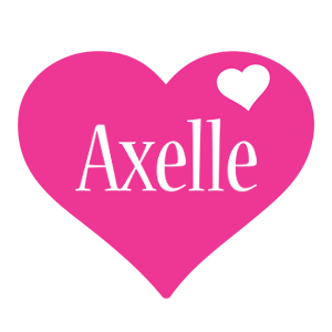 Axelle love-heart logo