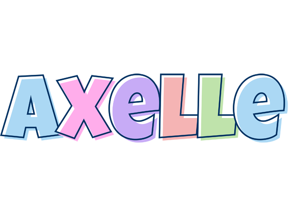Axelle pastel logo