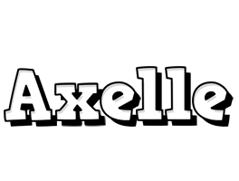 Axelle snowing logo