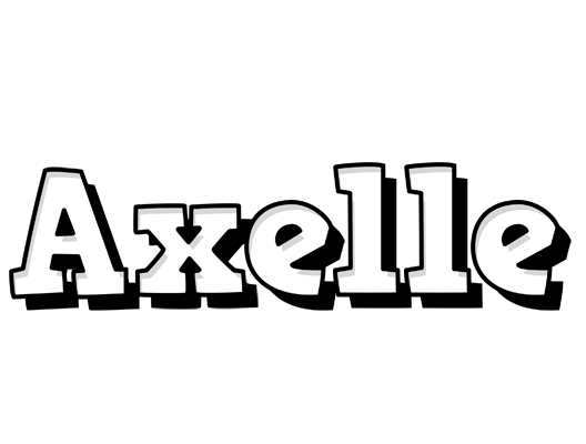 Axelle snowing logo