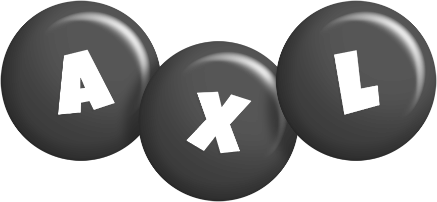 Axl candy-black logo