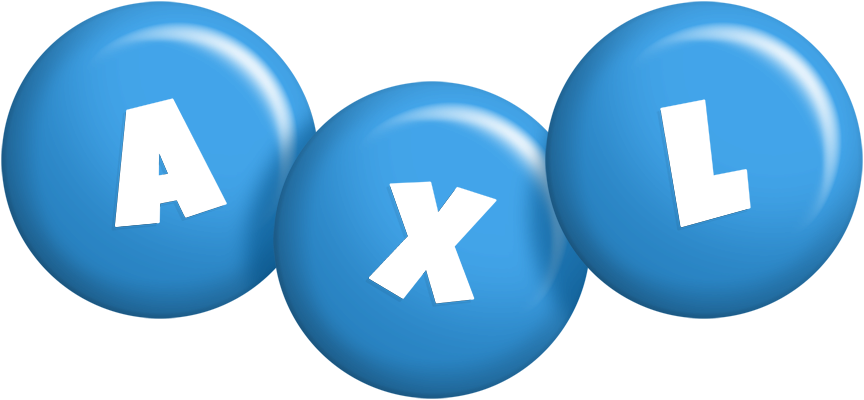 Axl candy-blue logo