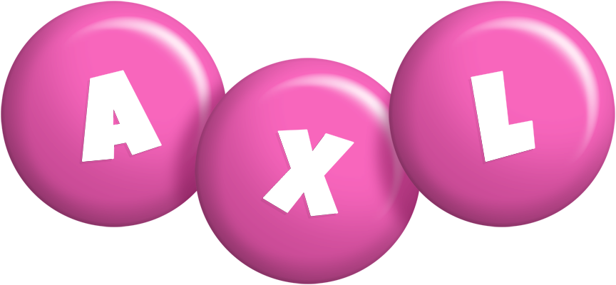 Axl candy-pink logo
