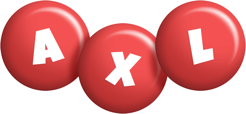 Axl candy-red logo