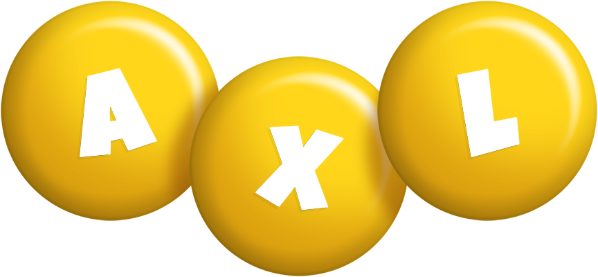 Axl candy-yellow logo