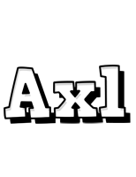 Axl snowing logo