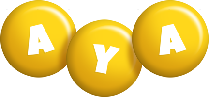 Aya candy-yellow logo