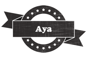 Aya grunge logo