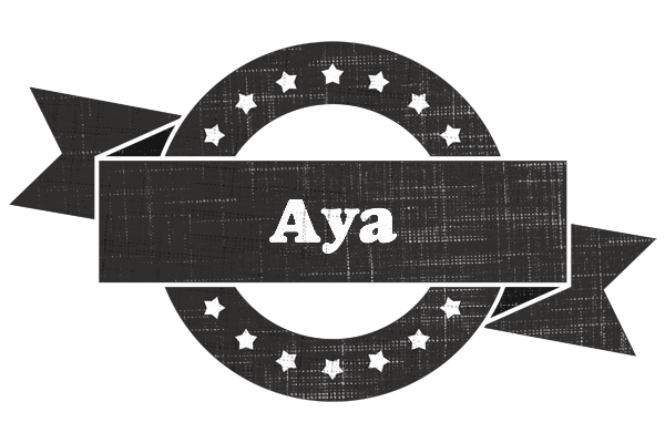 Aya grunge logo