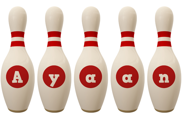 Ayaan bowling-pin logo