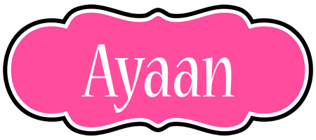 Ayaan invitation logo