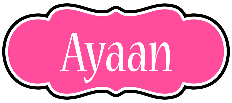 Ayaan invitation logo