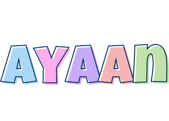 Ayaan pastel logo