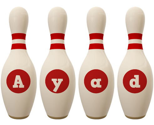 Ayad bowling-pin logo