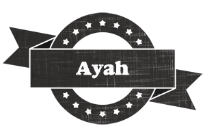 Ayah grunge logo