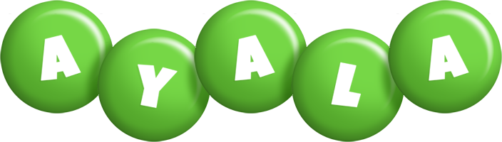 Ayala candy-green logo