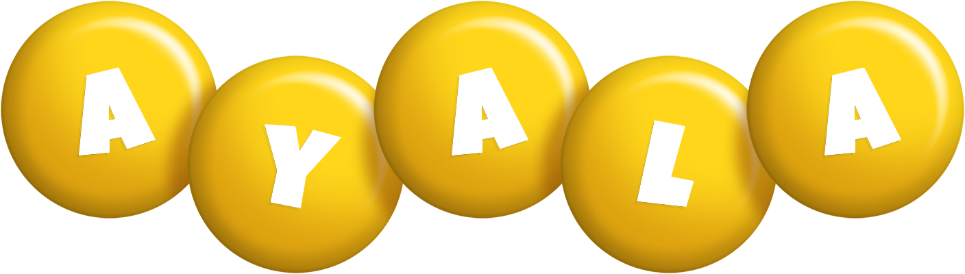 Ayala candy-yellow logo