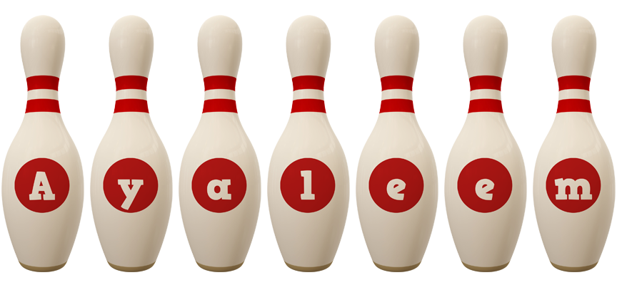 Ayaleem bowling-pin logo