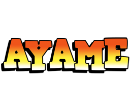 Ayame sunset logo