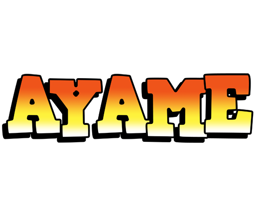 Ayame sunset logo