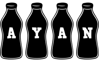 Ayan bottle logo