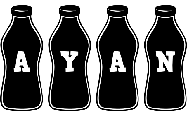Ayan bottle logo