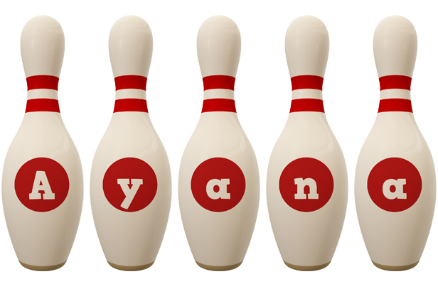 Ayana bowling-pin logo