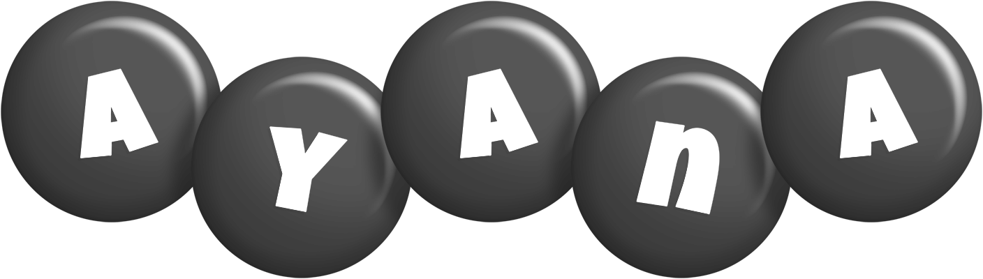 Ayana candy-black logo