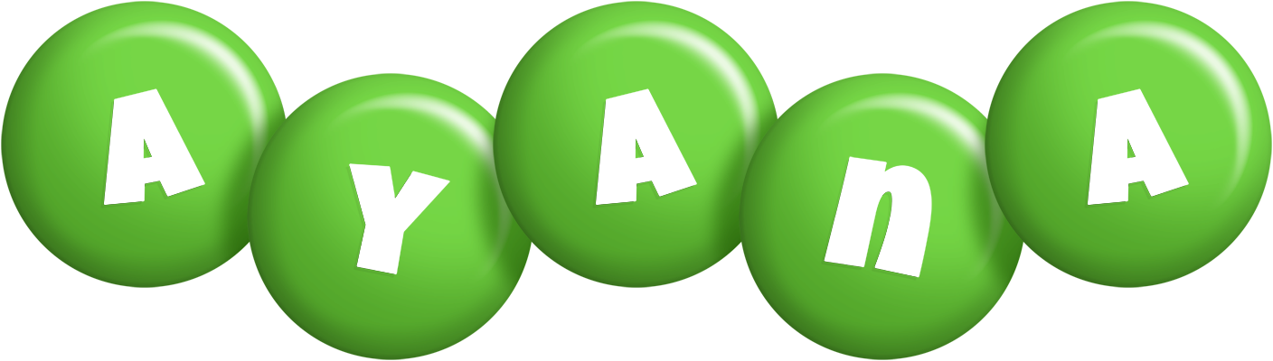 Ayana candy-green logo