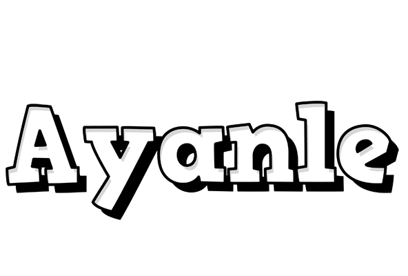 Ayanle snowing logo