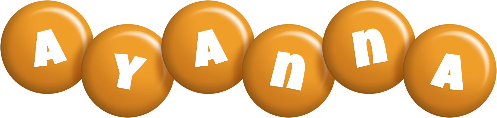Ayanna candy-orange logo