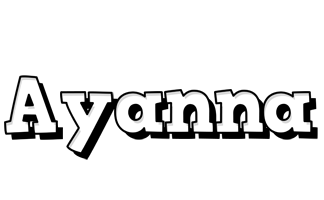 Ayanna snowing logo